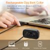 Dog Bark Collar IP67 Waterproof Rechargeable Dog Training Receiver Shock Collar Receiver with Beep Vibration Shock 9 Levels 1640ft Remote Range