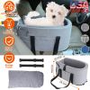 Console Pet Car Seat with Storage Pocket Booster Car Seat Portable Pet Travel Bag Machine Washable Pet Seat Fit For Small Dog Cat