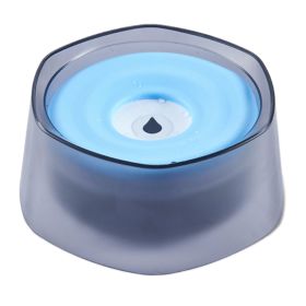 No Spill Dog Cat Water Bowl Spill Proof Slow Water Feeder 47.35oz Pet Water Dispenser Travel Dog Bowl for Dogs/Cats/Pets (Option: DogWaterBowlBlue)