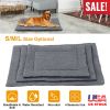Dog Bed Mat Comfortable Fleece Pet Dog Crate Carpet Reversible Pad Joint Relief For S/M/L Dogs w/ Water Resistant Breathable Cushion Pad Sofa Car Seat